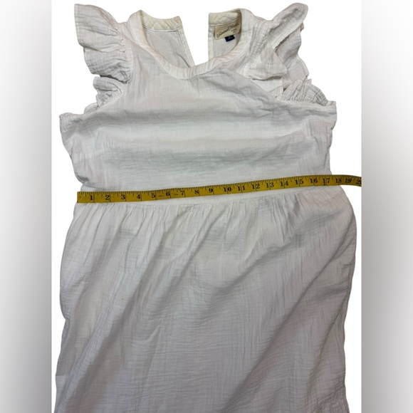 Universal Thread Cream 100% Cotton Long Sleeve Dress Size Medium - Picture 16 of 17